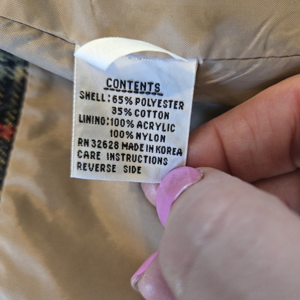 Vintage Swingster Mens Kahki Jacket Sz M Flannel Lined Two Way Zipper Utility - Picture 5 of 16